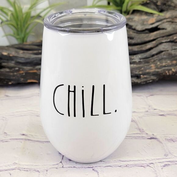Rae Dunn CHILL Stemless Insulated Wine Tumbler - Picture 1 of 7